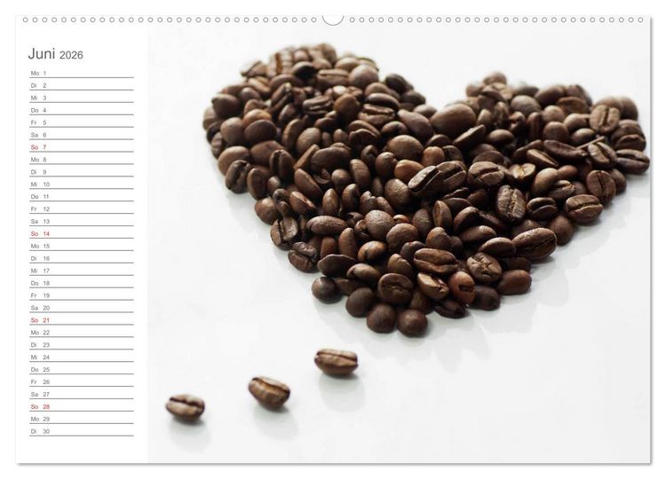 Produktbild: Kaffee-Pause Terminkalender (hochwertiger Premium Wandkalender 2026 DIN A2 quer), Kunstdruck in Hochglanz