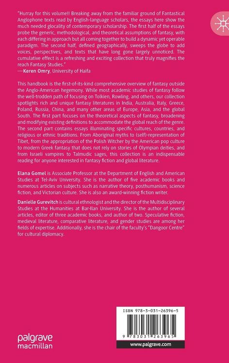Produktbild: The Palgrave Handbook of Global Fantasy