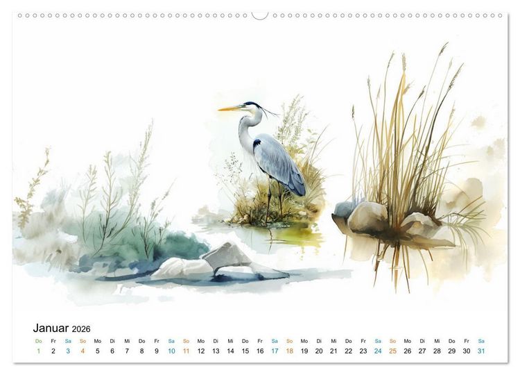Produktbild: Bucolische Landschaften (Wandkalender 2026 DIN A2 quer), CALVENDO Monatskalender