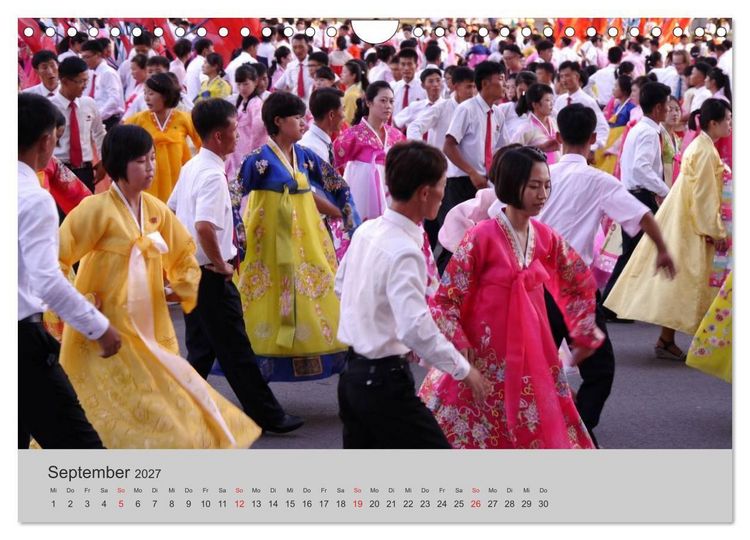 Produktbild: Impressionen aus Nordkorea (Wandkalender 2027 DIN A4 quer), CALVENDO Monatskalender