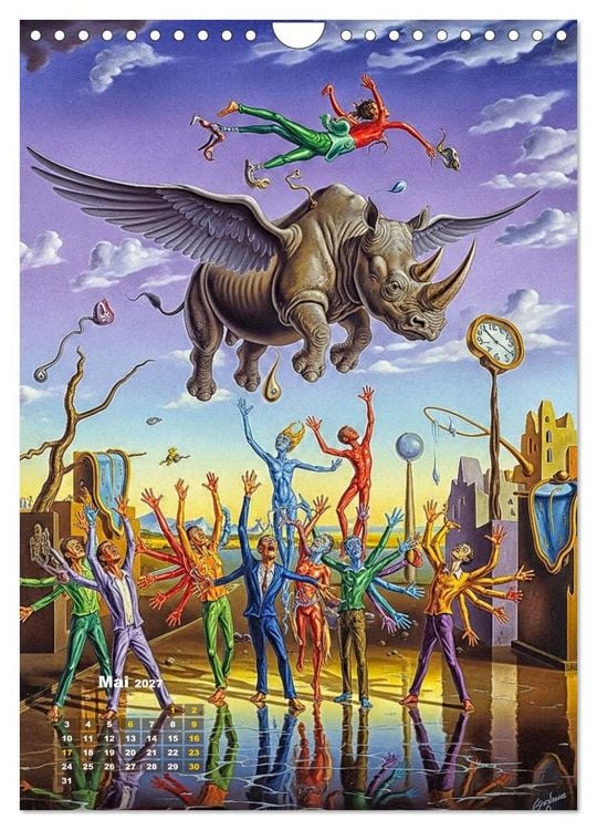 Produktbild: Dali und Magritte: zwei surreale Wirklichkeiten (Wandkalender 2027 DIN A4 hoch), CALVENDO Monatskalender