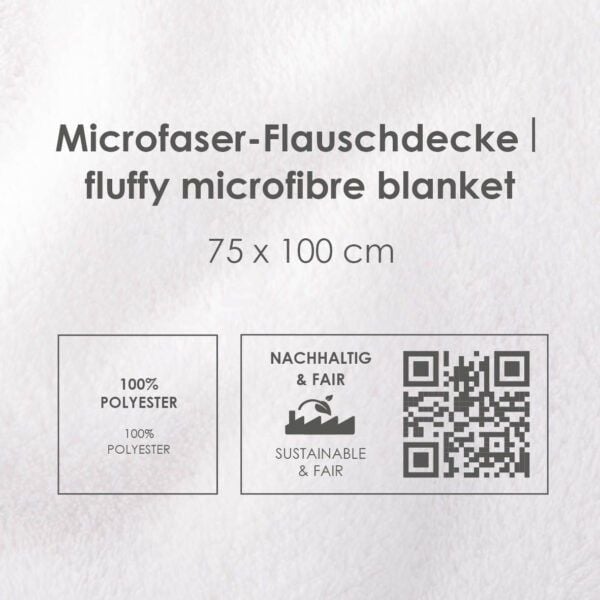 Produktbild: Babybest&reg; 1440270014 - Nordic Forest Microfaserflausch-Decke, 75 x 100 cm, 100% Polyester