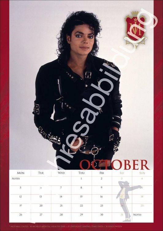 Produktbild: Michael Jackson Posterkalender 2027