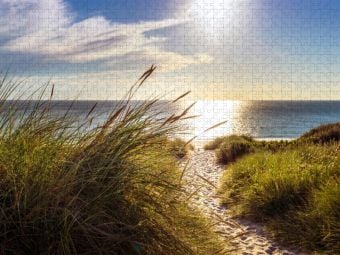 Produktbild: CALVENDO Puzzle Strandzugang zur Nordsee am Weststrand von Sylt | 1000 Teile Lege-Gr&ouml;&szlig;e 64x48cm Foto-Puzzle f&uuml;r gl&uuml;ckliche Stunden