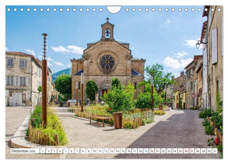 Produktbild: Millau - Die Stadt zur Br&uuml;cke (Wandkalender 2026 DIN A4 quer), CALVENDO Monatskalender