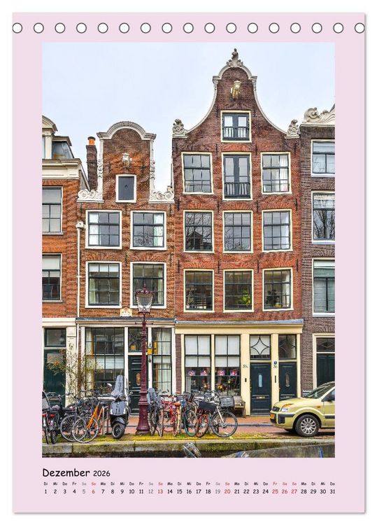 Produktbild: Amsterdam - Alles nur Fassade (Tischkalender 2026 DIN A5 hoch), CALVENDO Monatskalender