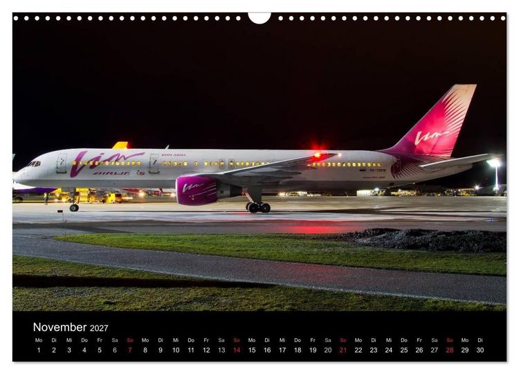 Produktbild: Flugzeuge bei Nacht (Wandkalender 2027 DIN A3 quer), CALVENDO Monatskalender