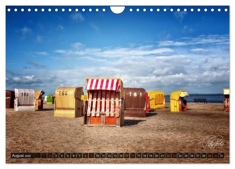 Produktbild: Friesland - Nordseebad Dangast / CH-Version (Wandkalender 2026 DIN A4 quer), CALVENDO Monatskalender