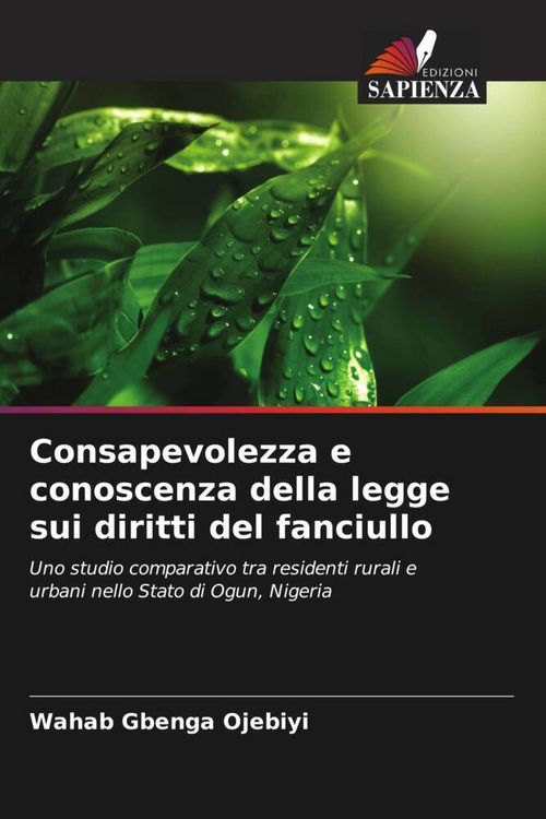 Produktbild: Consapevolezza e conoscenza della legge sui diritti del fanciullo