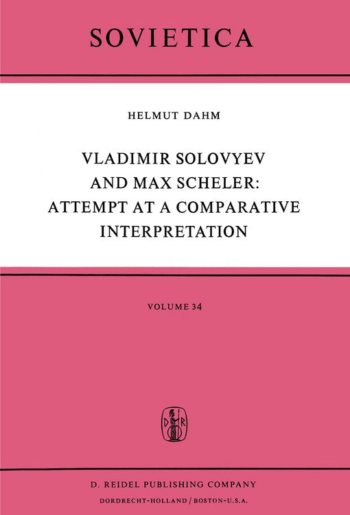Produktbild: Vladimir Solovyev and Max Scheler: Attempt at a Comparative Interpretation