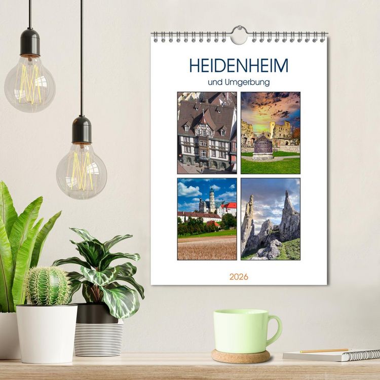 Produktbild: Heidenheim und Umgebung (Wandkalender 2026 DIN A4 hoch), CALVENDO Monatskalender