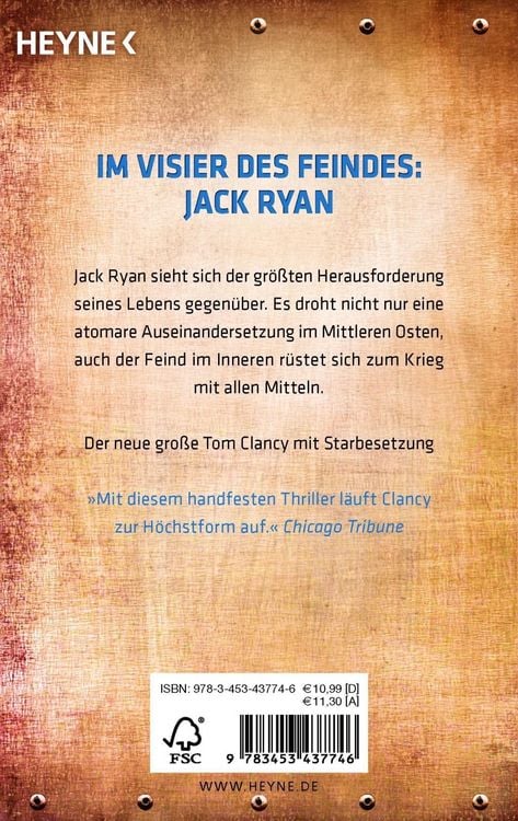 Produktbild: Ziel erfasst / Jack Ryan Band 14