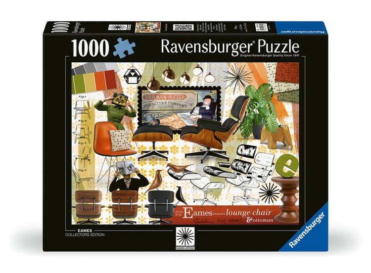 Produktbild: Erwachsenenpuzzle 1000 Teile - Eames Design Klassiker