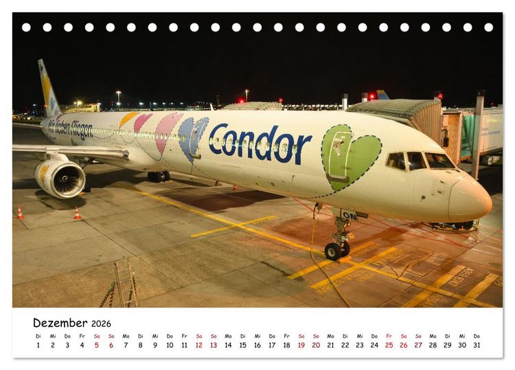 Produktbild: Ein Jahr in der Welt der Luftfahrt (Tischkalender 2026 DIN A5 quer), CALVENDO Monatskalender
