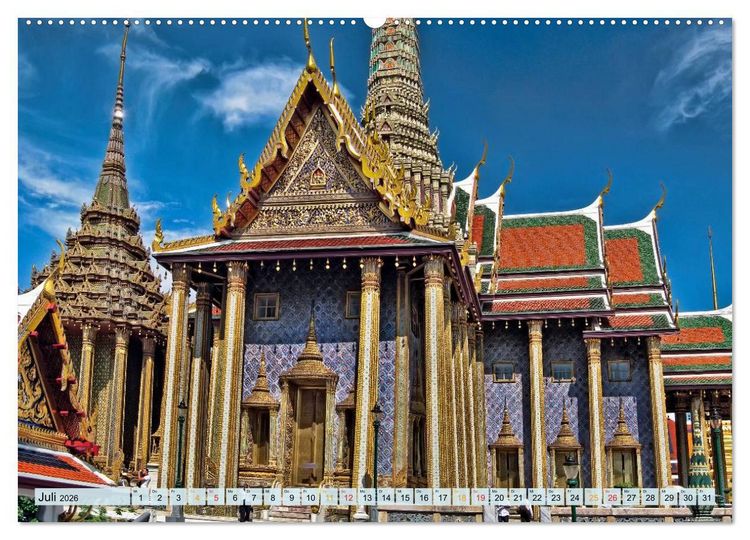 Produktbild: Bangkok - K&ouml;nigreich Thailand (hochwertiger Premium Wandkalender 2026 DIN A2 quer), Kunstdruck in Hochglanz