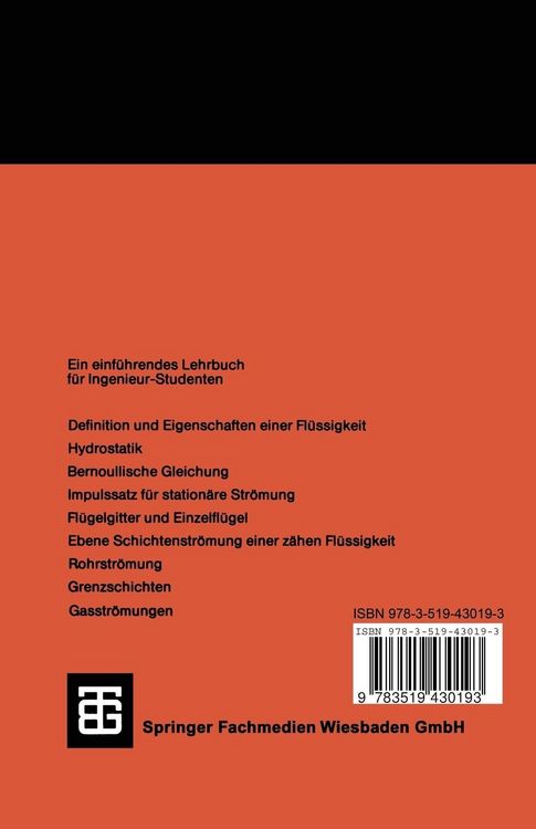 Produktbild: Technische Str&ouml;mungslehre