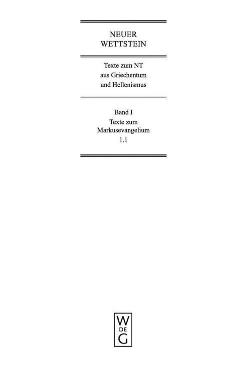 Produktbild: Texte zum Markusevangelium
