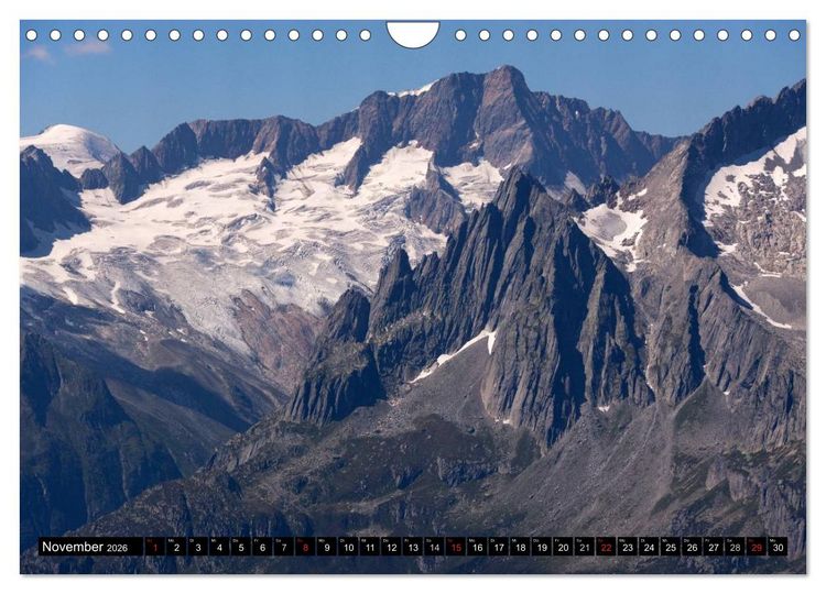 Produktbild: Fantastische Schweizer Bergwelt - Gipfel und Gletscher (Wandkalender 2026 DIN A4 quer), CALVENDO Monatskalender