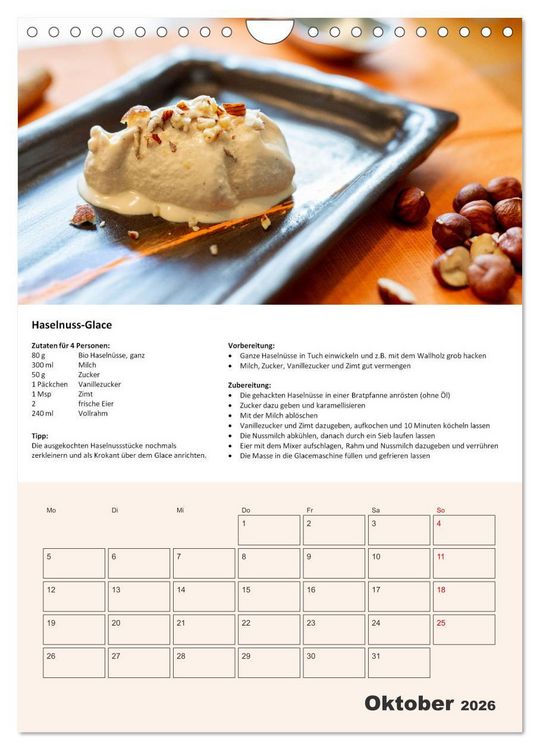 Produktbild: Der tolle Rezeptkalender (Wandkalender 2026 DIN A4 hoch), CALVENDO Monatskalender