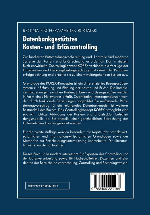 Produktbild: Datenbankgest&uuml;tztes Kosten- und Erl&ouml;scontrolling