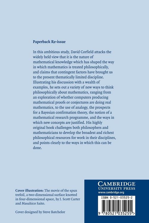 Produktbild: Towards a Philosophy of Real Mathematics