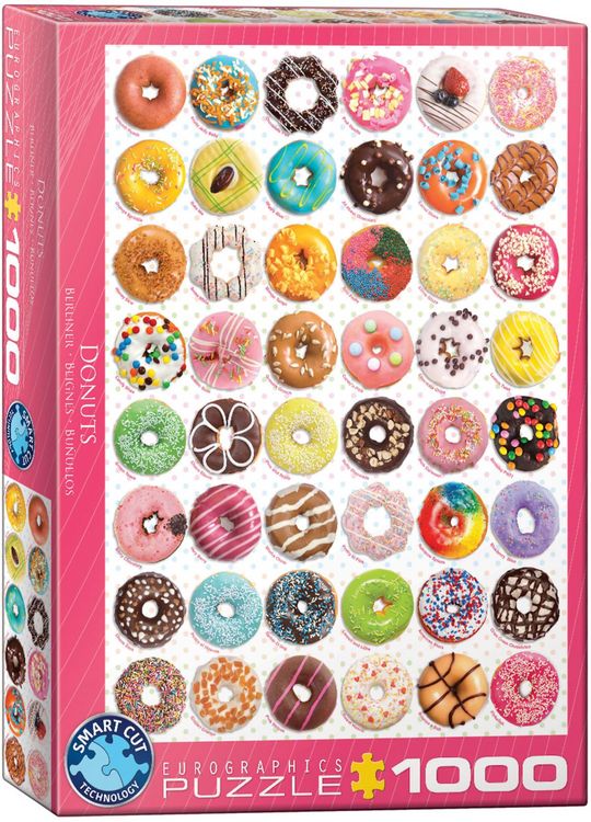Produktbild: Puzzle 1000 Teile - Donuts Tops - Sweet Collection