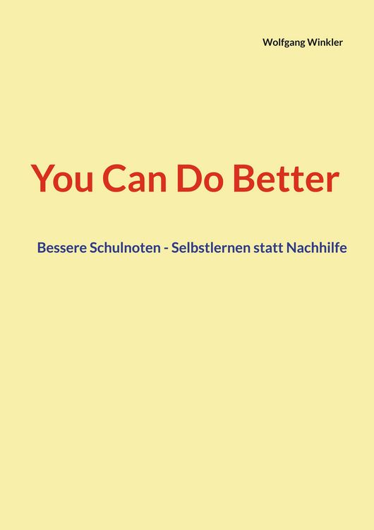 Produktbild: You Can Do Better