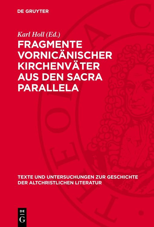 Produktbild: Fragmente vornic&auml;nischer Kirchenv&auml;ter aus den sacra parallela