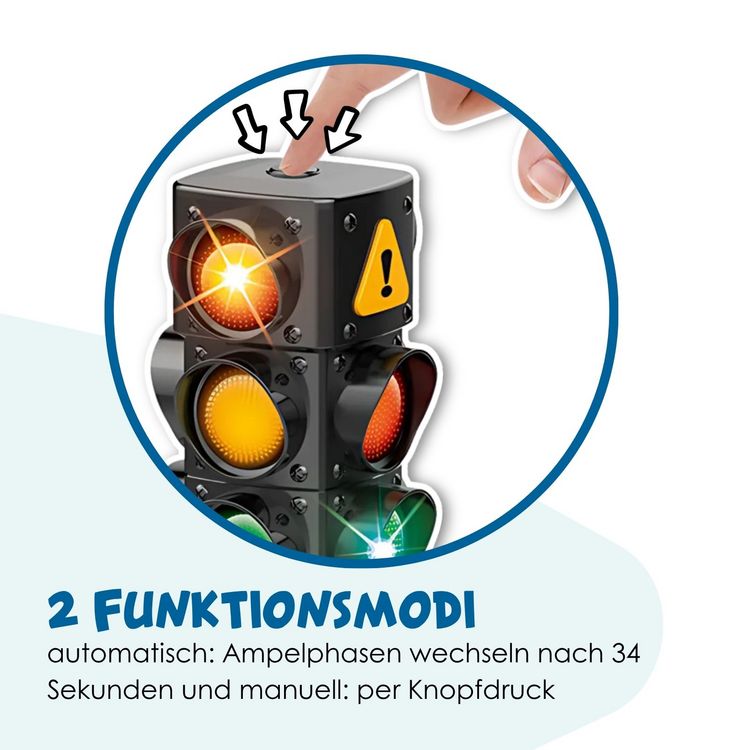 Produktbild: alldoro - Verkehrsampel mit Licht und Sound, 80 cm hoch