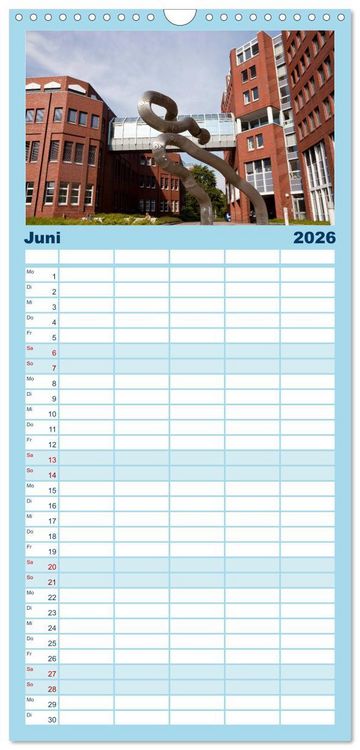 Produktbild: Familienplaner 2026 - Schleswig Holstein - Landeshauptstadt Kiel mit 5 Spalten (Wandkalender, 21 x 45 cm) CALVENDO