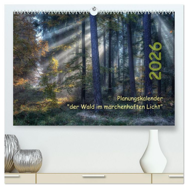 Produktbild: Planungskalender M&auml;rchenwald 2026 (hochwertiger Premium Wandkalender 2026 DIN A2 quer), Kunstdruck in Hochglanz