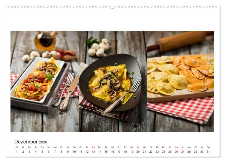 Produktbild: K&ouml;stlichkeiten aus der K&uuml;che (hochwertiger Premium Wandkalender 2026 DIN A2 quer), Kunstdruck in Hochglanz