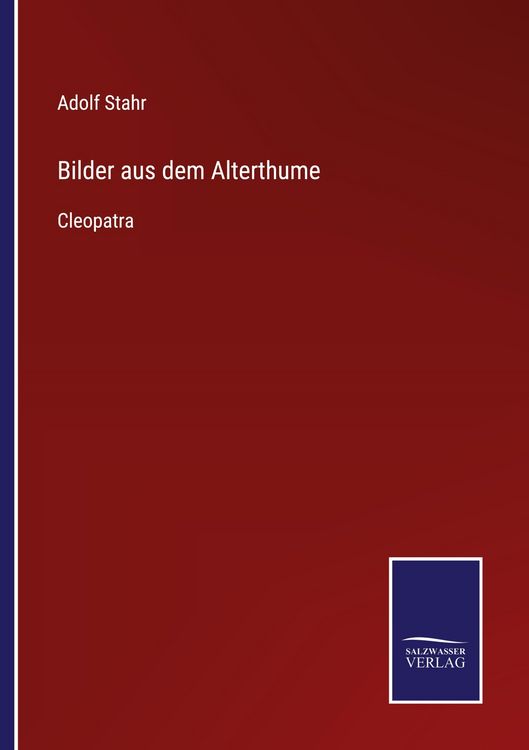 Produktbild: Bilder aus dem Alterthume