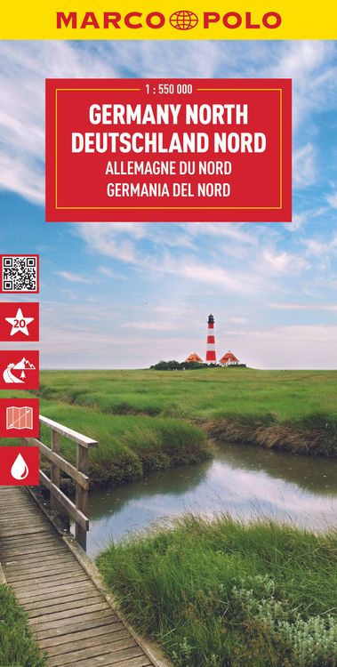 Produktbild: MARCO POLO Reisekarte Deutschland Nord 1:550.000