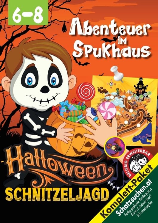 Produktbild: Halloween Schnitzeljagd Schatzsuche 6-8 Jahre