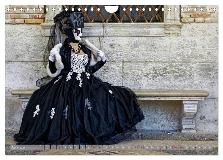 Produktbild: neunziggrad I photoart: der karneval von venedig (Wandkalender 2027 DIN A4 quer), CALVENDO Monatskalender
