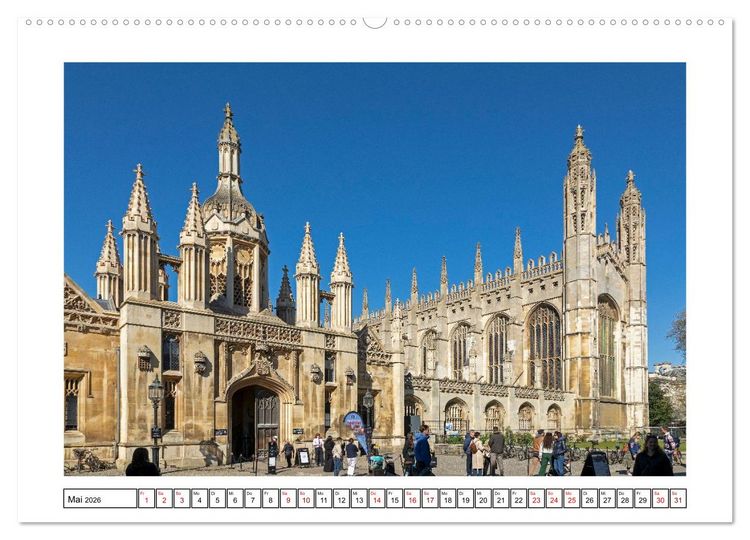Produktbild: Sehenswertes in Oxford und Cambridge (hochwertiger Premium Wandkalender 2026 DIN A2 quer), Kunstdruck in Hochglanz
