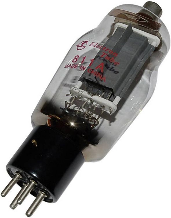 Produktbild: BTB Vertrieb 811 A Elektronenr&ouml;hre Leistungstriode 750 V 350 mA Polzahl: 4 Sockel: UX-5 Inhalt 1 St.