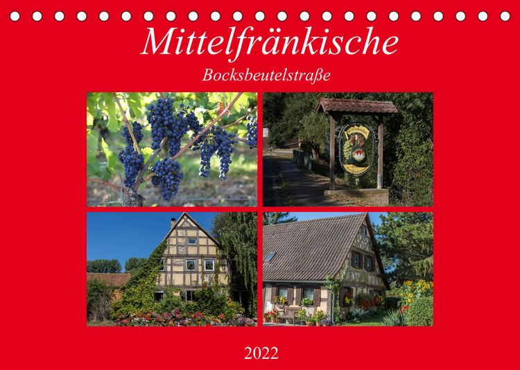 Produktbild: Mittelfr&auml;nkische Bocksbeutelstra&szlig;e (Tischkalender 2022 DIN A5 quer)