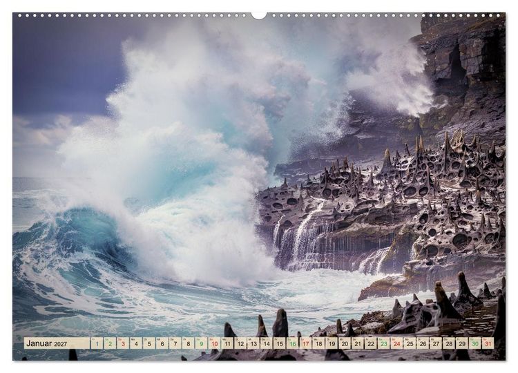 Produktbild: Gef&auml;hrliche Brandung (hochwertiger Premium Wandkalender 2027 DIN A2 quer), Kunstdruck in Hochglanz