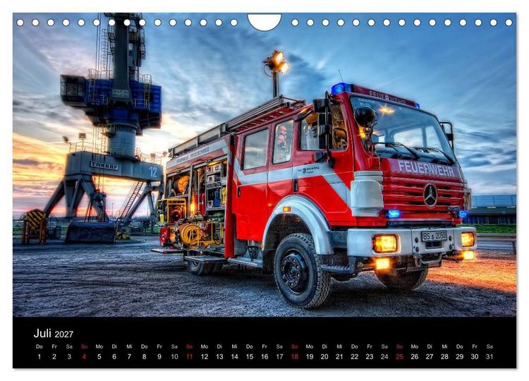 Produktbild: Feuerwehr Braunschweig (Wandkalender 2027 DIN A4 quer), CALVENDO Monatskalender