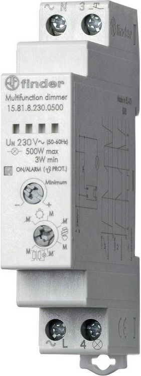 Produktbild: Dimmer f&uuml;r Hutschiene Hutschiene Finder 15.81.8.230.0500 1 Schlie&szlig;er 230 V/AC 500 W 1 St.