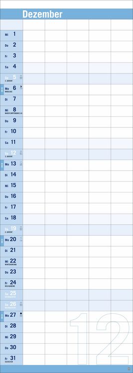 Produktbild: Allround-Familienplaner Vertical Kalender 2027