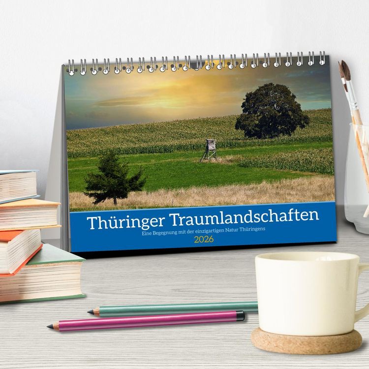 Produktbild: Th&uuml;ringer Traumlandschaften (Tischkalender 2026 DIN A5 quer), CALVENDO Monatskalender
