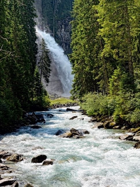 Produktbild: CALVENDO Puzzle Krimmler Ache mit unterem Wasserfall | 1000 Teile Lege-Gr&ouml;&szlig;e 64x48cm Foto-Puzzle f&uuml;r gl&uuml;ckliche Stunden