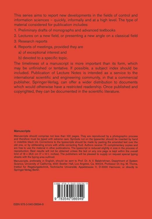 Produktbild: Singular Optimal Control: The Linear-Quadratic Problem