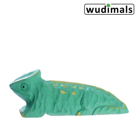 Produktbild: Wudimals A040711 - Cham&auml;leon, Chameleon, handgeschnitzt aus Holz