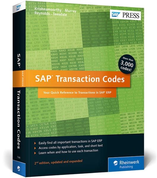 Produktbild: SAP Transaction Codes