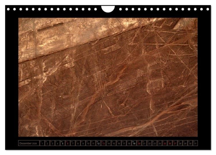 Produktbild: Die NAZCA Linien - Geheimnisvolle Figuren (Wandkalender 2026 DIN A4 quer), CALVENDO Monatskalender