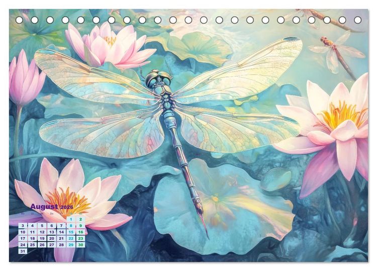 Produktbild: Verspieltheit und Harmonie (Tischkalender 2026 DIN A5 quer), CALVENDO Monatskalender